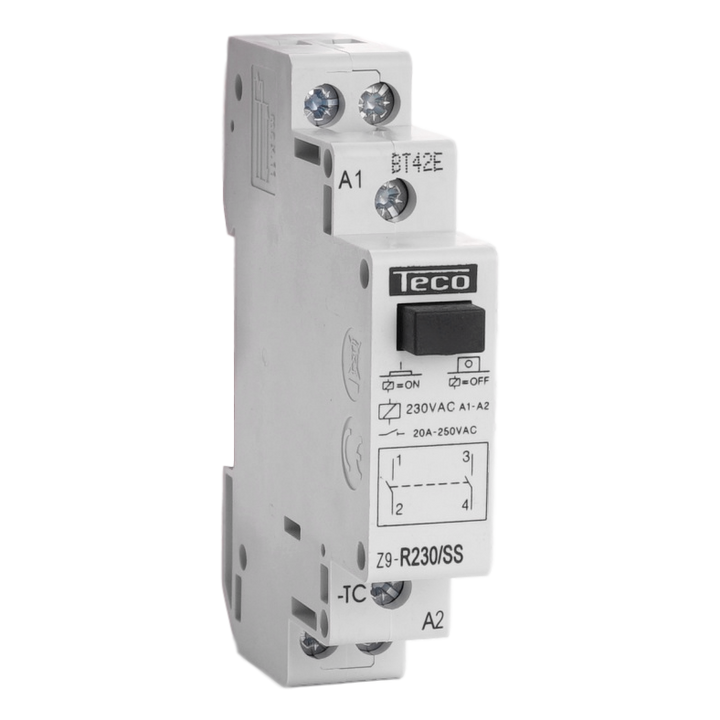 TECO Installatierelais TC 230VAC 20A 2NO