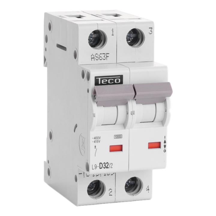 TECO Automaat TC 2P 32A 10kA Curve D