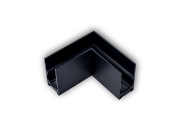 (AS)90° horizontale hoek Track 48V H 54 Zwarte connector incl.