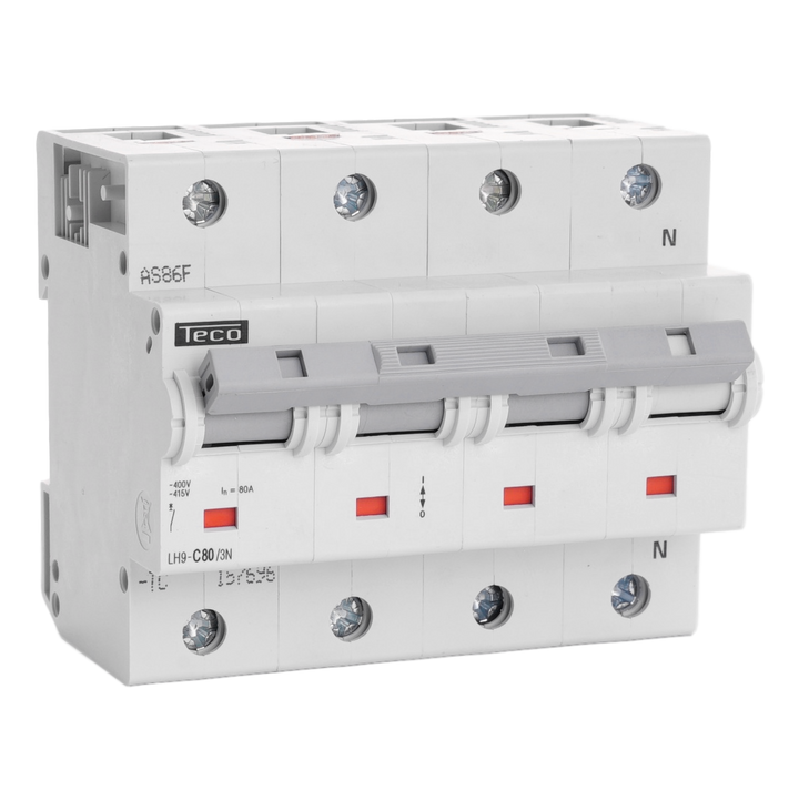 TECO Automaat TC 3P+N 80A 20kA Curve C