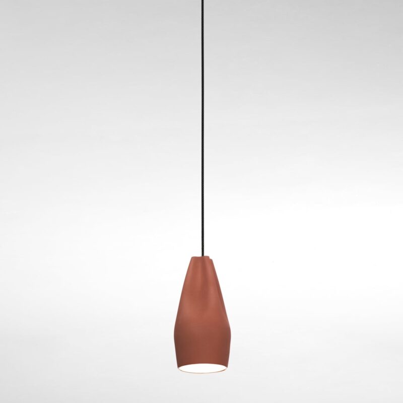 Marset Pleat Box 13 LED Terracotta - White