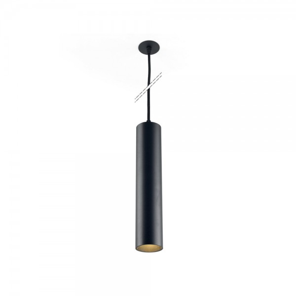 EXTERUS MINI TUBE L SUSPENSION IN BLACK LED 927 R36