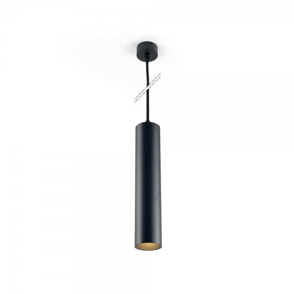 EXTERUS MINI TUBE L SUSPENSION ON BLACK LED 930 R36