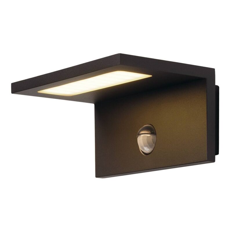 SLV ANGOLUX SENSOR WL LED outdoor wandarmatuur, IP44, antraciet, 3000K