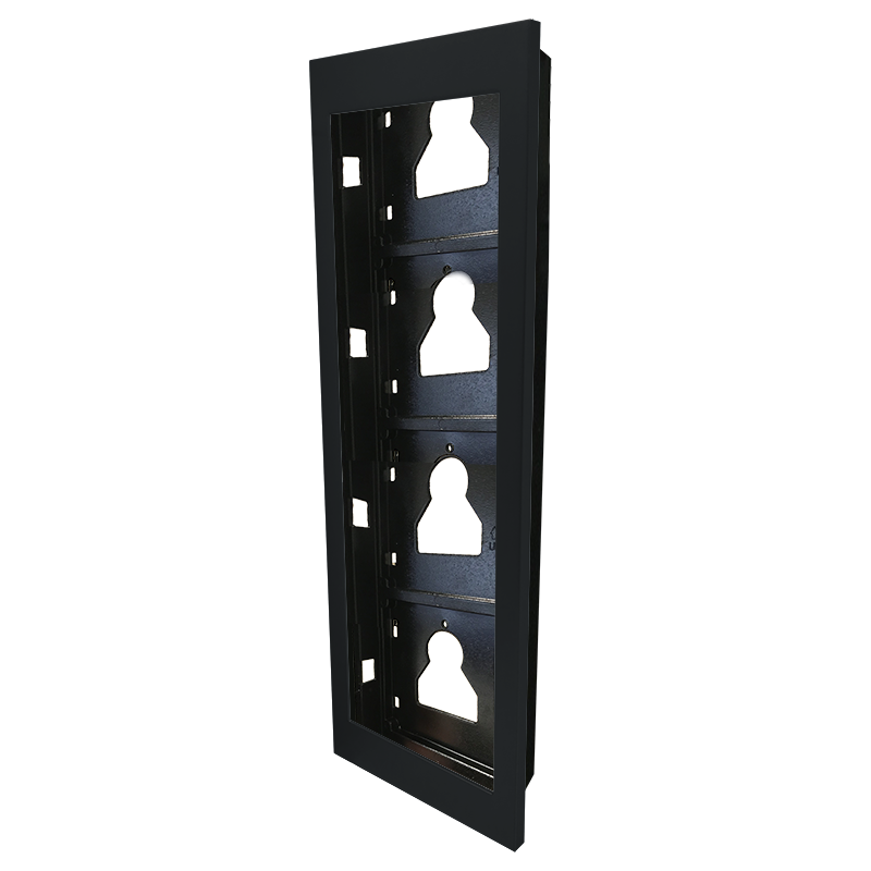 COMELIT INBOUWFRAME 4 MODULES ULTRA, ZWART
